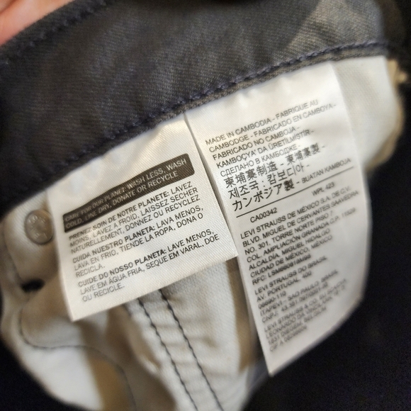 LEVI'S 505 men's gray Straight legs pants size 40 x 32 NWT - Picture 5 of 12